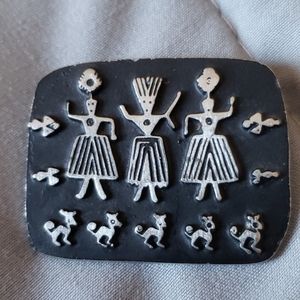 Vintage Alice Seely Three Sisters Brooch